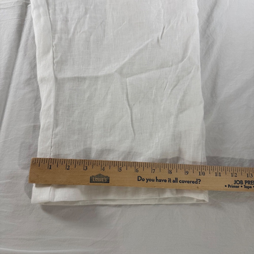 Elie Tahari Woman's Size 2X White 100% Linen Sheer Pull On Pants Swim Coverup - Picture 5 of 12